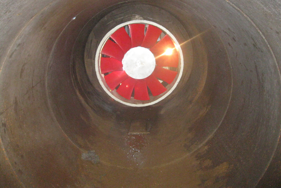 frp-mine-ventilation-fan instalation
